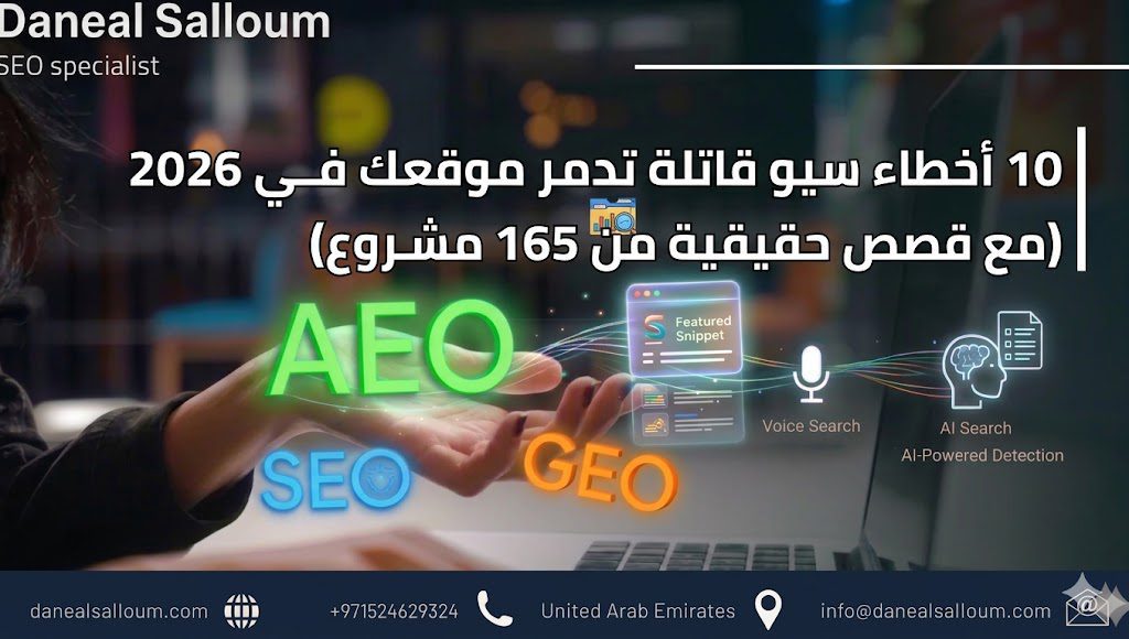 أخطاء سيو قاتلة 2026