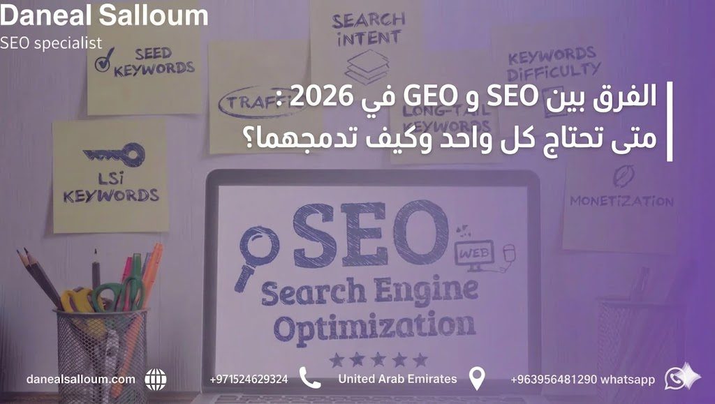 الفرق بين SEO و GEO